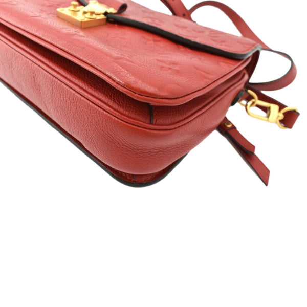 LOUIS VUITTON Metis Pochette Empreinte Leather Crossbody Bag Red