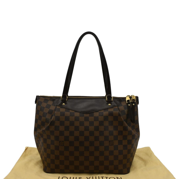 LOUIS VUITTON Westminster GM Damier Ebene Tote Shoulder Bag Brown