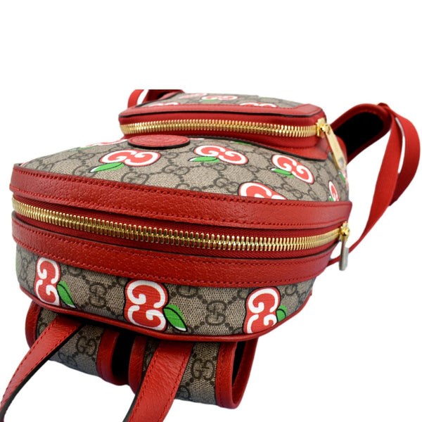 GUCCI Apple Small Interlocking GG Supreme Canvas Backpack Multicolor 601296
