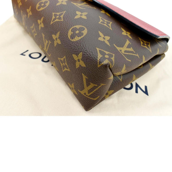 LOUIS VUITTON Saint Placide Monogram Canvas Crossbody Bag Cerise
