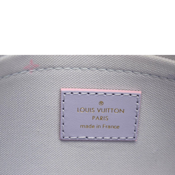 LOUIS VUITTON Neverfull Monogram Canvas Pochette Wristlet Pouch Sunrise Pastel