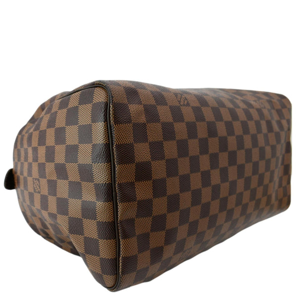 Louis Vuitton Speedy 35 Damier Ebene Satchel Bag Brown
