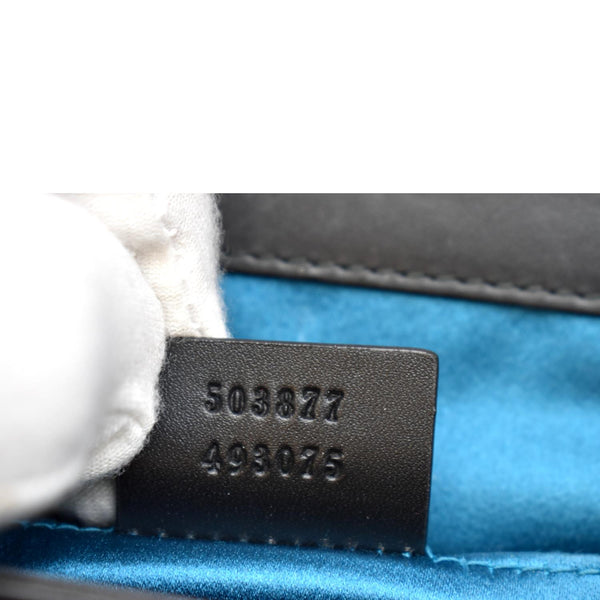 GUCCI Ophidia GG Small Web Suede Leather Shoulder Bag Black 503877