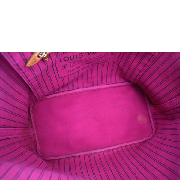 LOUIS VUITTON Neverfull MM Monogram Canvas Tote Bag Brown