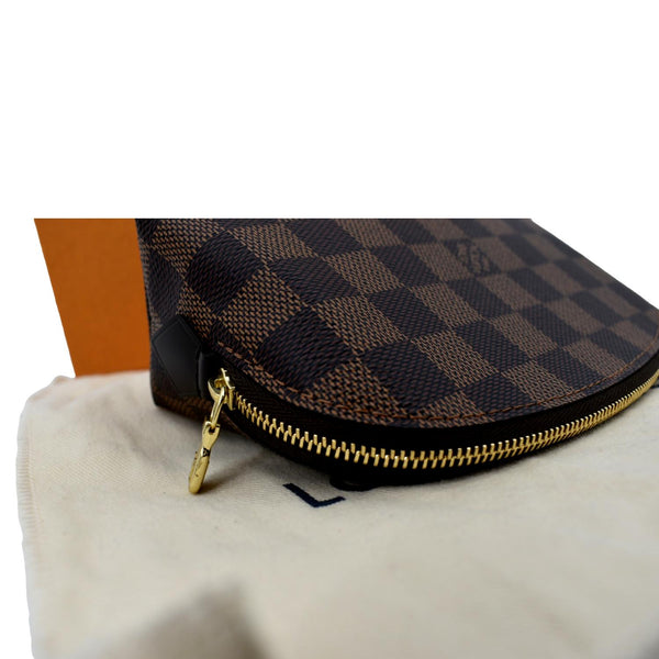 Louis Vuitton Damier Ebene Cosmetic Pouch in Brown - Top Left