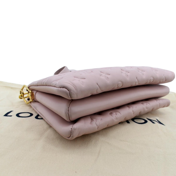 Louis Vuitton Coussin MM Monogram Embossed Shoulder Bag - Left Side