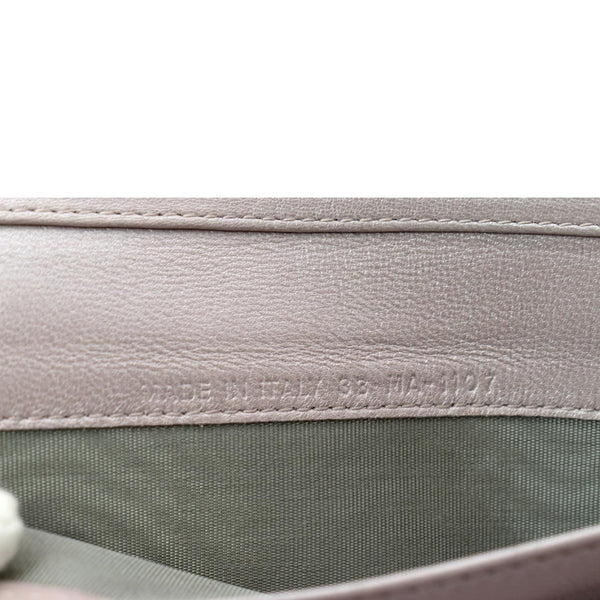 CHRISTIAN DIOR Leather Wallet on Chain Crossbody Bag Light Pink