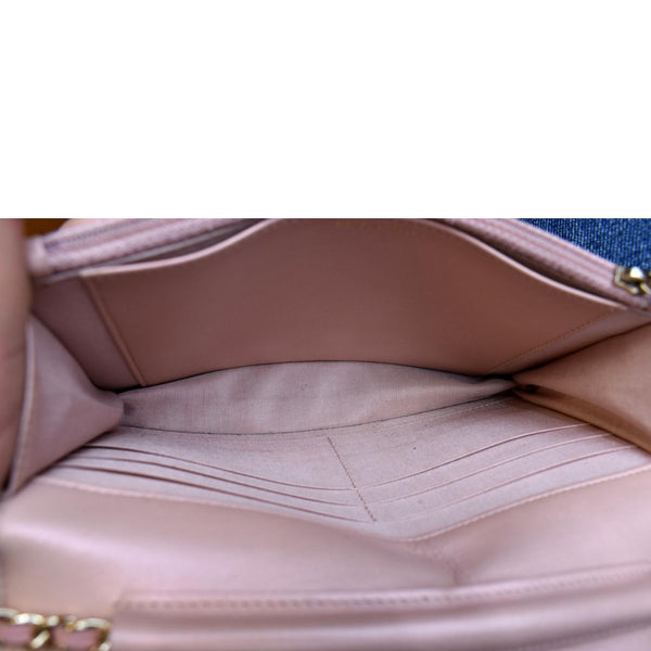 CHANEL Boy Woc Wallet on Chain Patent Leather Shoulder Bag Pink