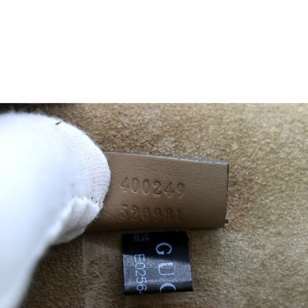 GUCCI Dionysus Small GG Supreme Canvas Shoulder Bag Beige 400249