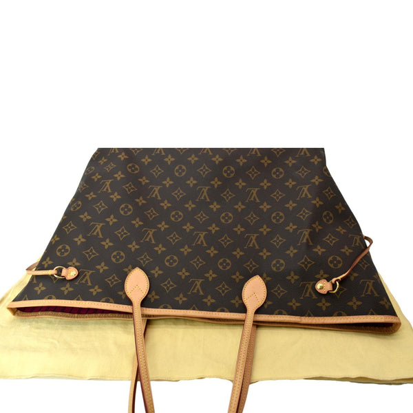 LOUIS VUITTON Neverfull GM Monogram Canvas Tote Bag Brown