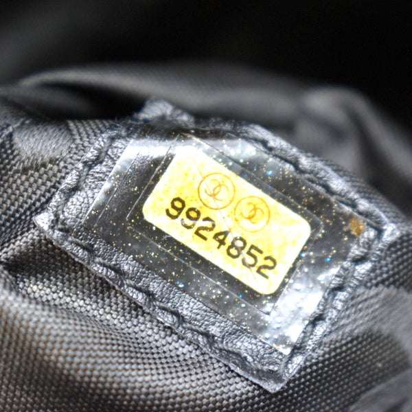 CHANEL Canvas Leather Tote Bag Black