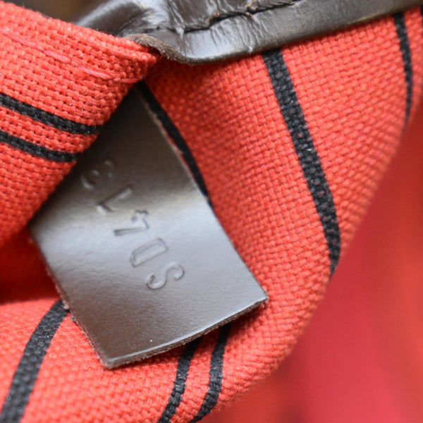 LOUIS VUITTON Neverfull MM Damier Ebene Tote Bag Brown