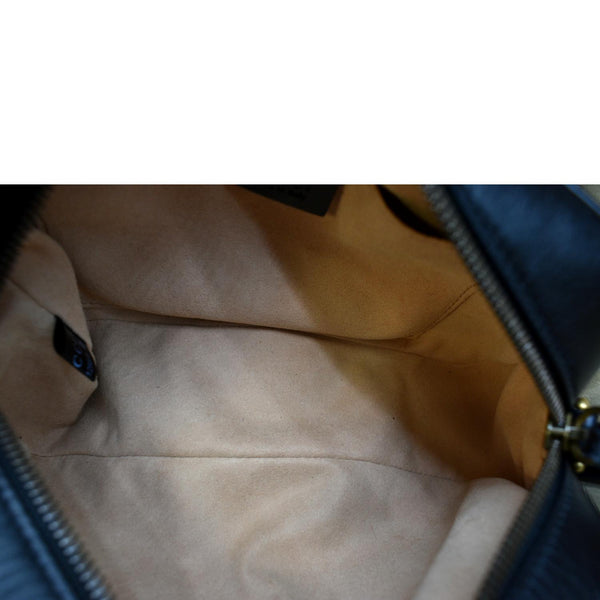 GUCCI GG Marmont Small Matelasse Leather Crossbody Bag Black 447632