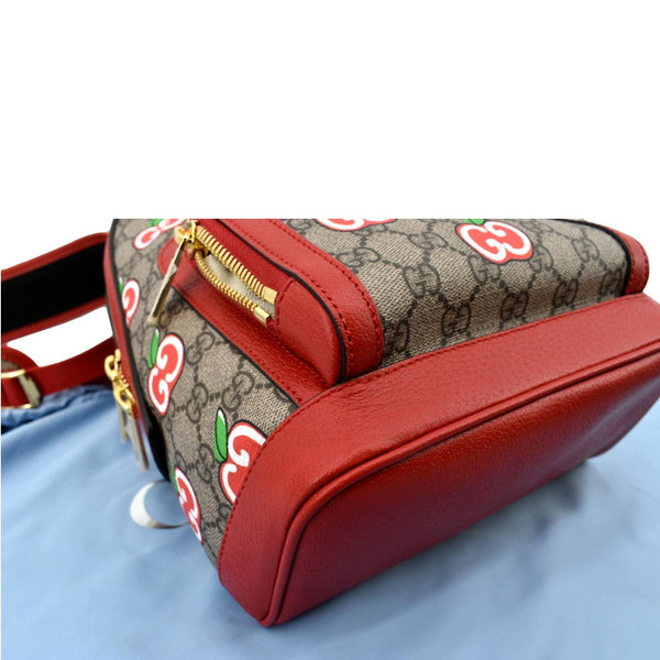 GUCCI Apple Small Interlocking GG Supreme Canvas Backpack Multicolor 601296