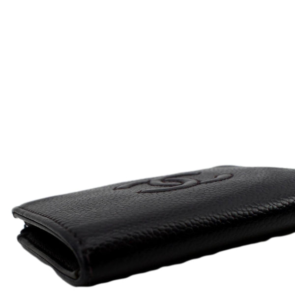 Chanel O Key Pouch Timeless Caviar Leather Small Purse - Bottom Left