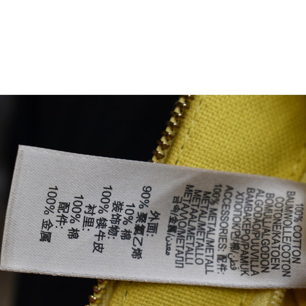 BURBERRY Nova Check Leather Pochette Bag Yellow