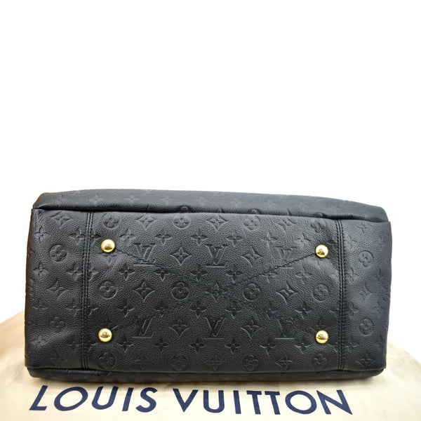 Louis Vuitton Artsy MM Empreinte Leather Hobo Bag Black-Bottom
