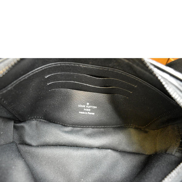 LOUIS VUITTON Volga Monogram Eclipse Pochette Clutch Bag Black