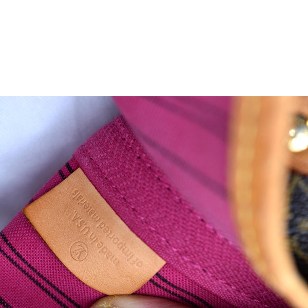 LOUIS VUITTON Neverfull MM Monogram Canvas Tote Bag Brown