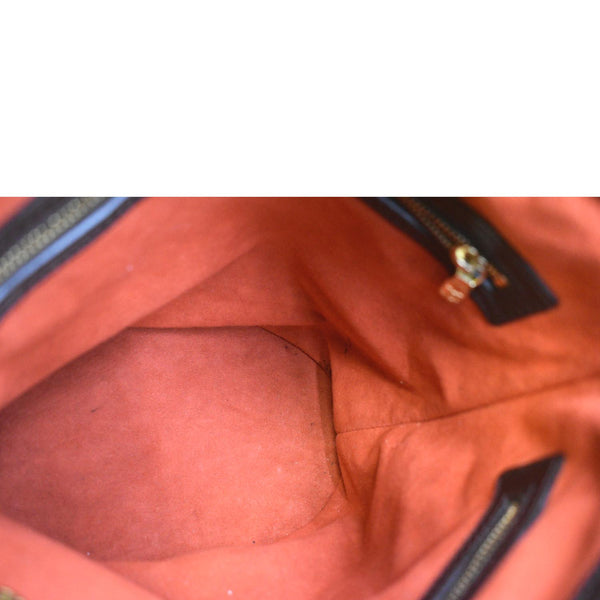 LOUIS VUITTON Marais Bucket Damier Ebene Shoulder Bag Brown