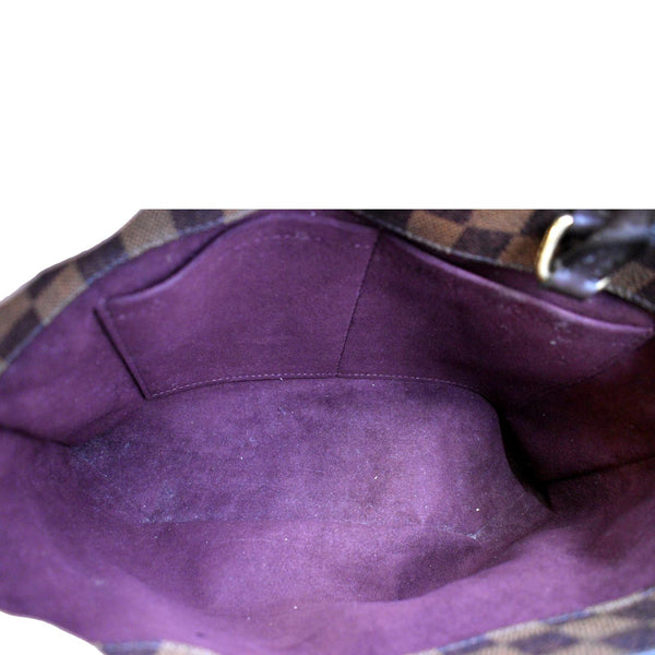 LOUIS VUITTON Brompton Damier Ebene Shoulder Bag Brown