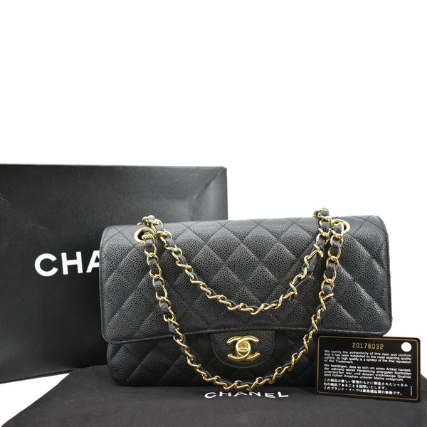 Chanel Jumbo Double Flap Caviar Leather Shoulder Bag - Product