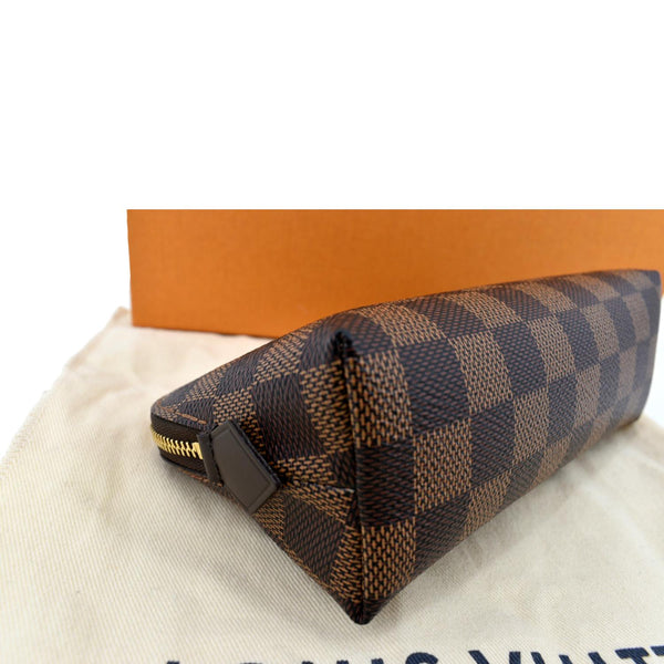 Louis Vuitton Damier Ebene Cosmetic Pouch in Brown - Bottom Right