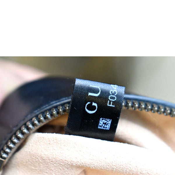 GUCCI GG Marmont Small Matelasse Leather Crossbody Bag Black 447632