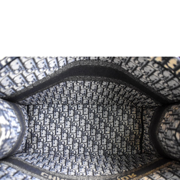 Christian Dior Large Book Oblique Embroidered Tote Bag - Inside