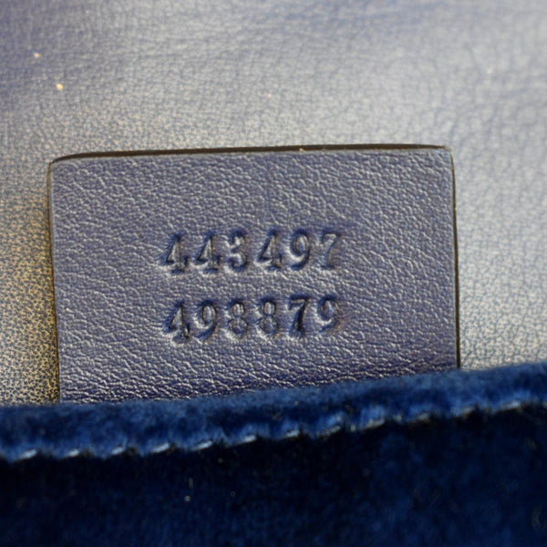 Gucci Deer Embroidered Small GG Marmont Shoulder Bag - Serial Number