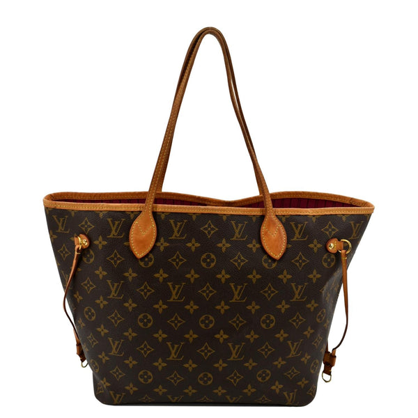 LOUIS VUITTON Neverfull MM Monogram Canvas Tote Bag Brown