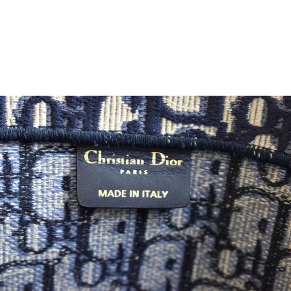 Christian Dior Large Book Oblique Embroidered Tote Bag - Made In Italy