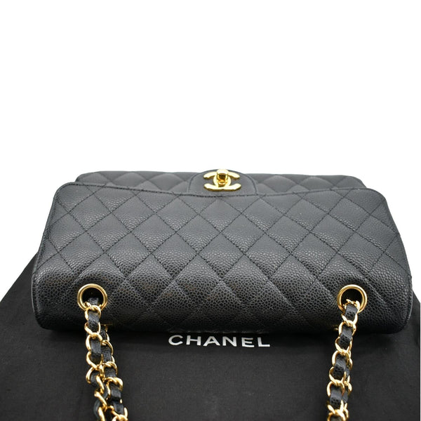 Chanel Jumbo Double Flap Caviar Leather Shoulder Bag - Top