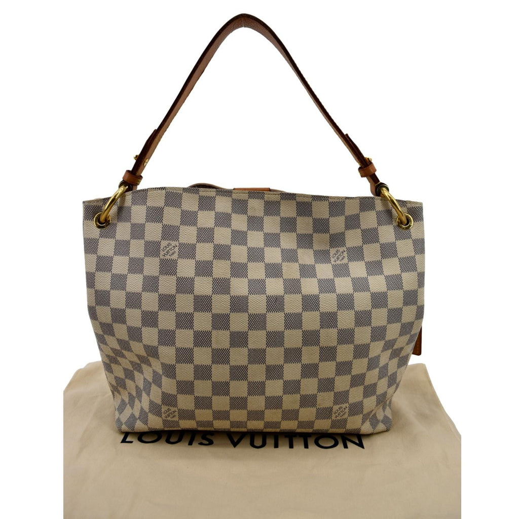Louis Vuitton White And Blue Damier Azur Coated Canvas Gracefull