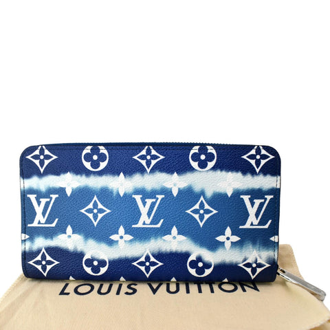 LOUIS VUITTON LV Escale Monogram Coated Canvas Zippy Wallet Blue