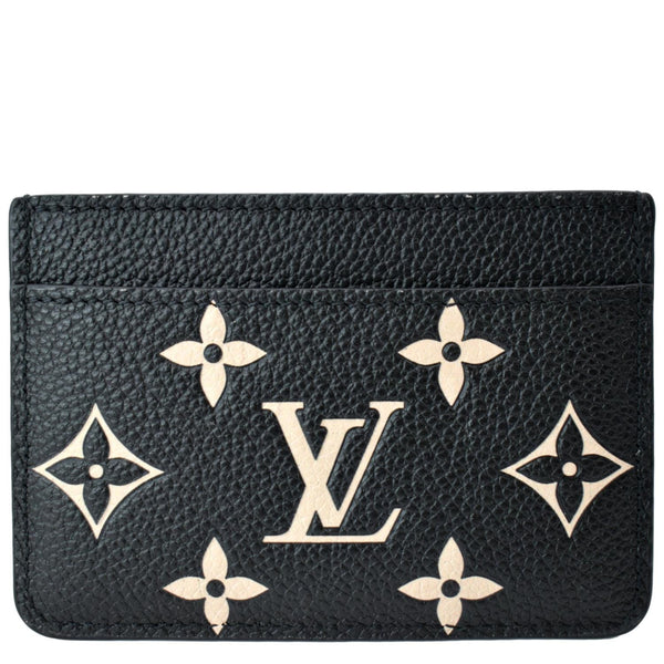 LOUIS VUITTON Card Holder Monogram Empreinte Leather Bicolor