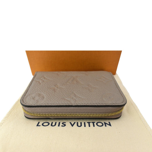 Louis Vuitton Zippy Coin Purse Monogram Empreinte Leather Tourterelle Beige
