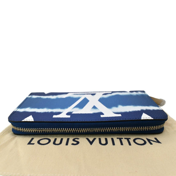 LOUIS VUITTON LV Escale Monogram Coated Canvas Zippy Wallet Blue