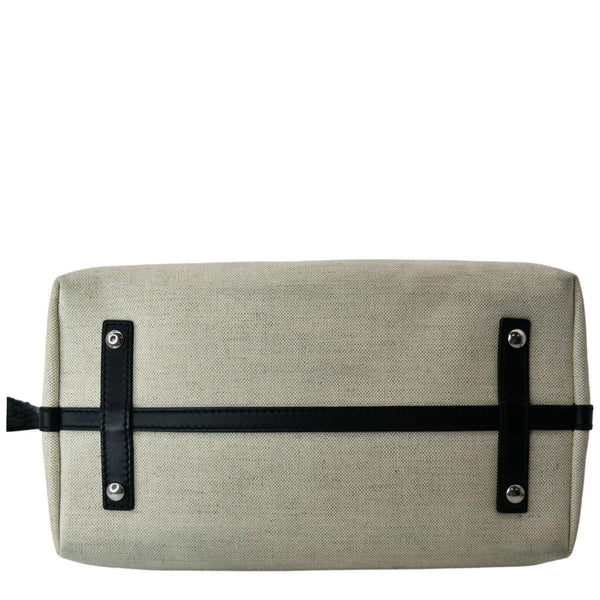 Burberry Medium Smooth Calfskin Canvas Belt Bag Black