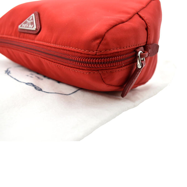 PRADA Nylon Cosmetic Case Red