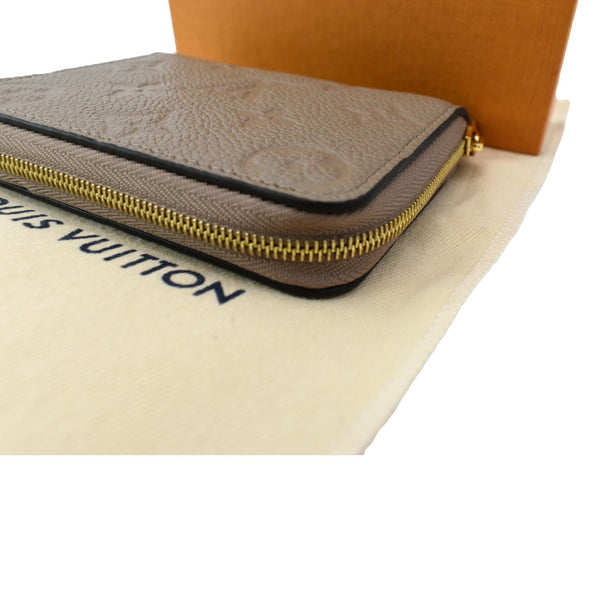 Louis Vuitton Zippy Coin Purse Monogram Empreinte Leather Tourterelle Beige