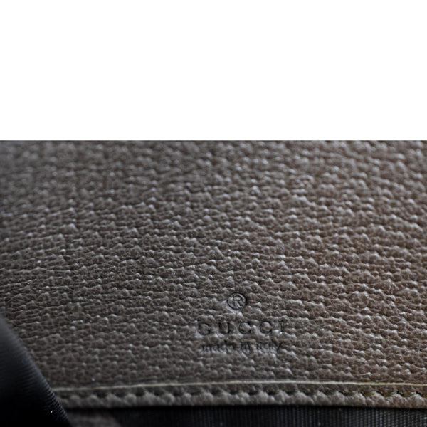 GUCCI Ophidia GG Continental Supreme Canvas Zip Around Wallet Beige 523154