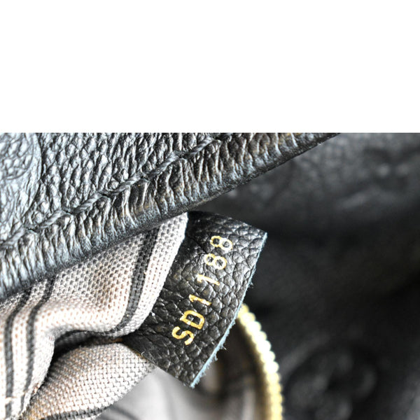 Louis Vuitton Artsy MM Empreinte Leather Hobo Bag Black-Tag