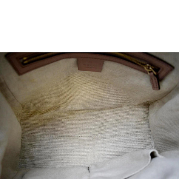 GUCCI Soho Small Patent Leather Shoulder Bag Neutral 336751