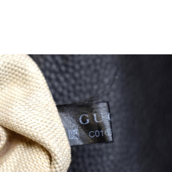 GUCCI GG Soho Pebbled Leather Chain Crossbody Bag Black 323190