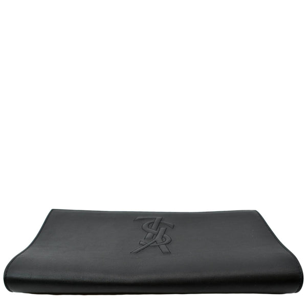 YVES SAINT LAURENT Belle de Jour Leather Clutch Bag Black