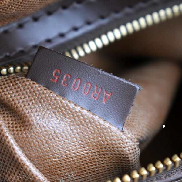 LOUIS VUITTON Ribera GM Damier Ebene Satchel Bag Brown