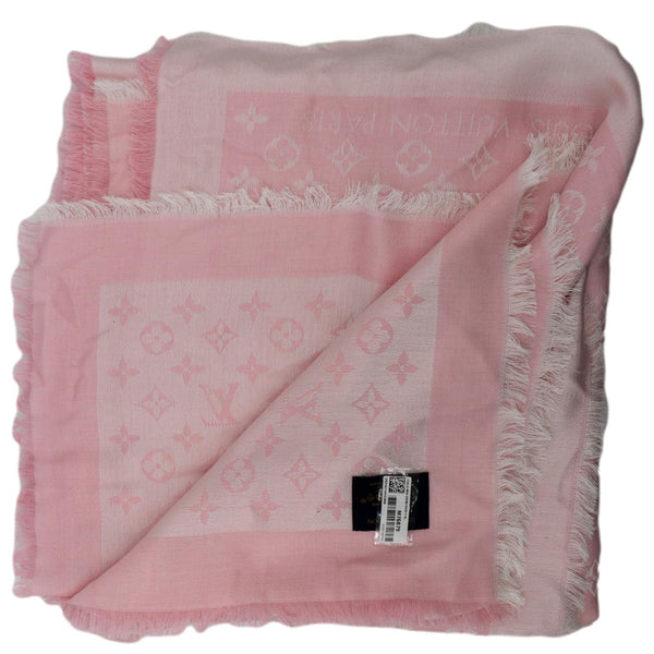 Louis Vuitton Jacquard Weave Monogram Shawl Light Pink - Backside