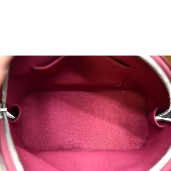 LOUIS VUITTON Alma BB Epi Leather Satchel Crossbody Bag Red