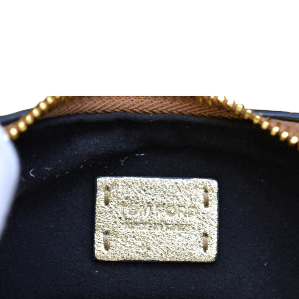 TOM FORD Bianca Mini Metallic Stamped Crocodile Leather Shoulder Bag Gold